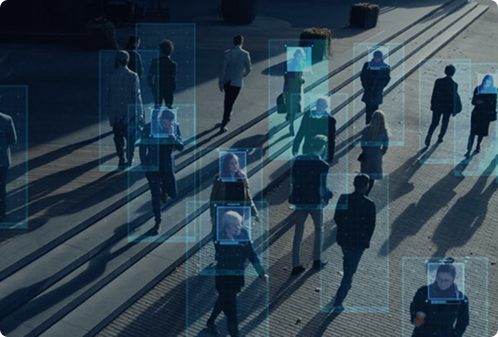 Motion detection system tracking people movement